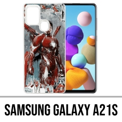 Coque Samsung Galaxy A21s - Iron Man Comics Splash