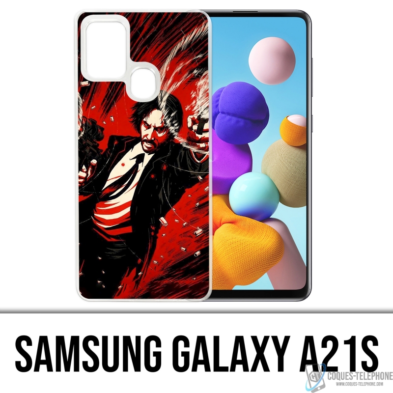 Samsung Galaxy A21s Case - John Wick Comics