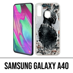 Coque Samsung Galaxy A40 - Black Panther Comics Splash