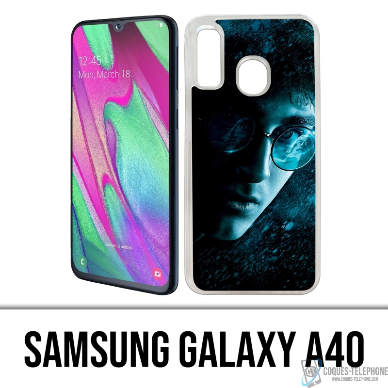 Custodia per Samsung Galaxy A40 - Occhiali Harry Potter