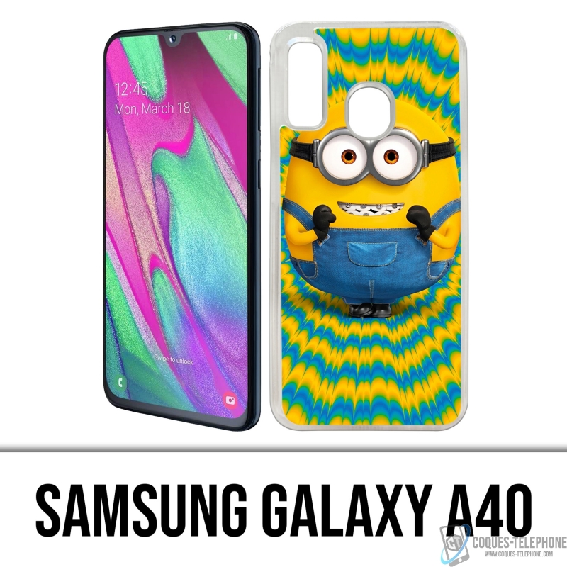 Samsung Galaxy A40 Case - Minion aufgeregt