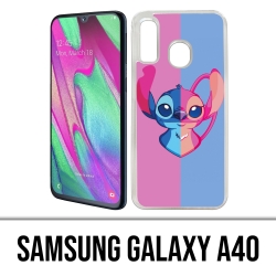 Coque Samsung Galaxy A40 - Stitch Angel Coeur Split