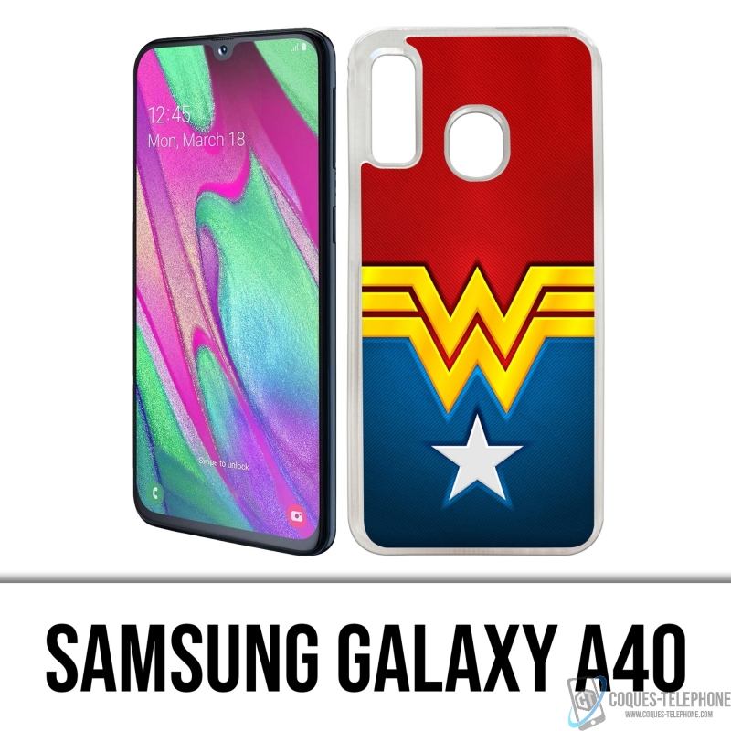 Custodia per Samsung Galaxy A40 - Wonder Woman Logo