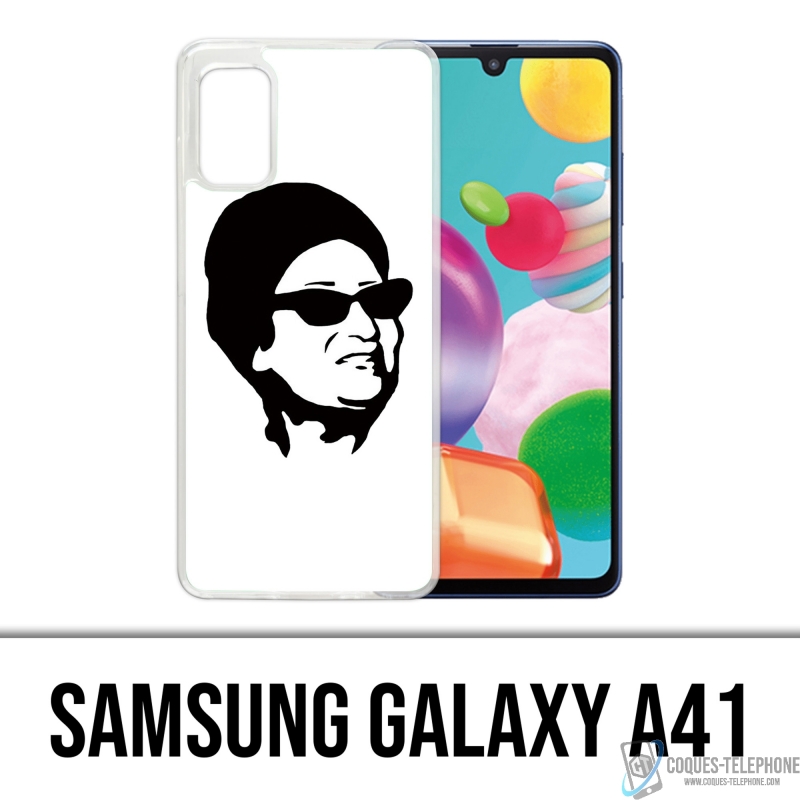 Funda Samsung Galaxy A41 - Oum Kalthoum Negro Blanco