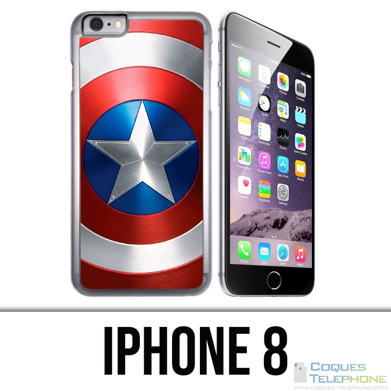 Captain America Avengers iPhone 8 Hülle - Schild