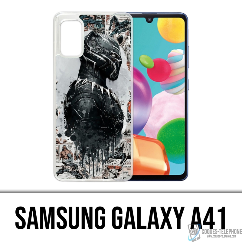 Samsung Galaxy A41 Case - Black Panther Comics Splash