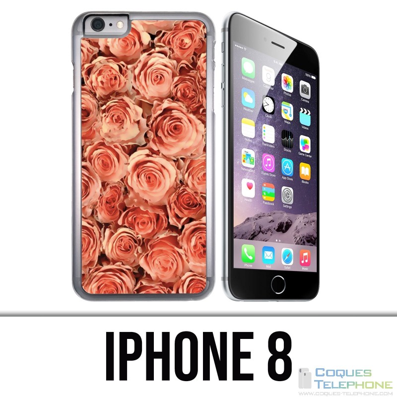 Coque iPhone 8 - Bouquet Roses