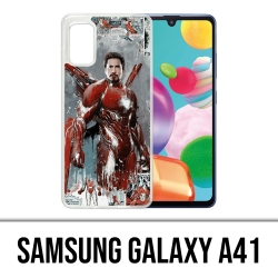 Coque Samsung Galaxy A41 - Iron Man Comics Splash
