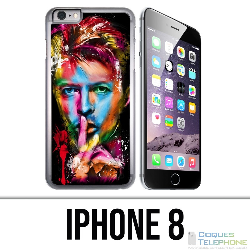 Coque iPhone 8 - Bowie Multicolore