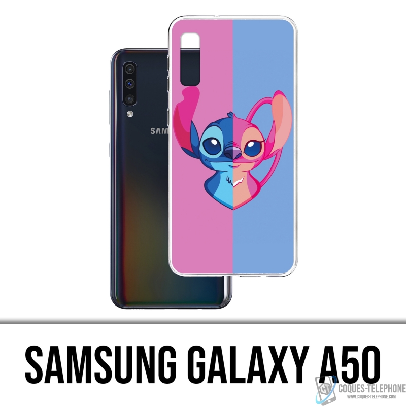 Coque Samsung Galaxy A50 - Stitch Angel Coeur Split