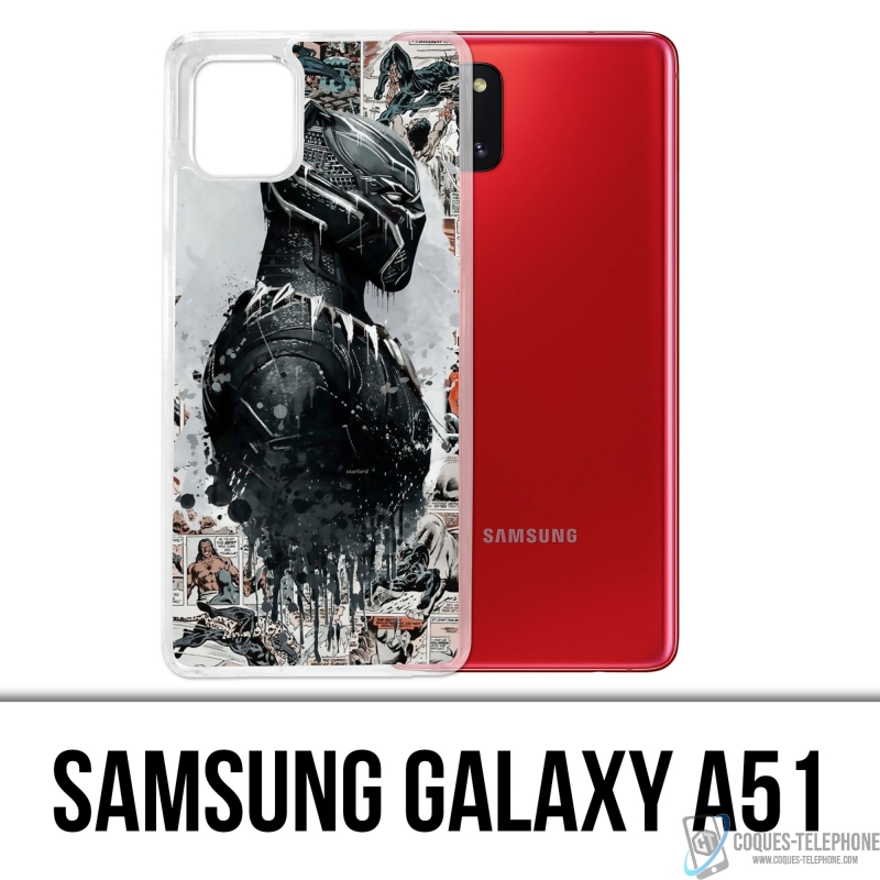 Samsung Galaxy A51 Case - Black Panther Comics Splash