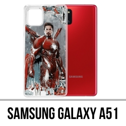 Coque Samsung Galaxy A51 - Iron Man Comics Splash
