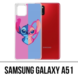 Samsung Galaxy A51 Case - Stitch Angel Heart Split