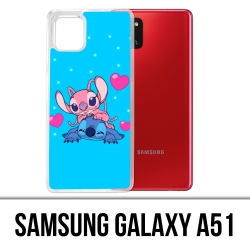 Custodia per Samsung Galaxy A51 - Stitch Angel Love
