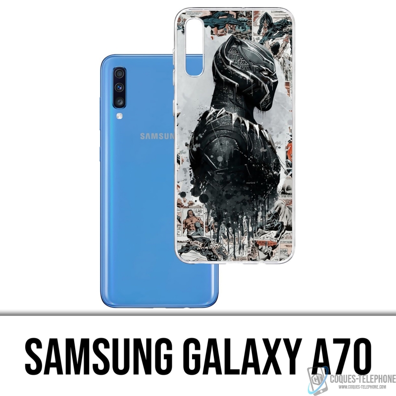 Funda Samsung Galaxy A70 - Black Panther Comics Splash