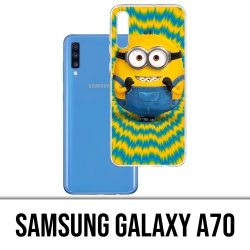 Samsung Galaxy A70 Case - Minion aufgeregt