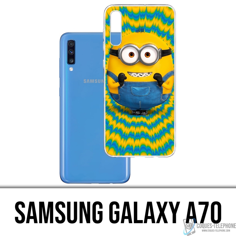 Samsung Galaxy A70 Case - Minion aufgeregt