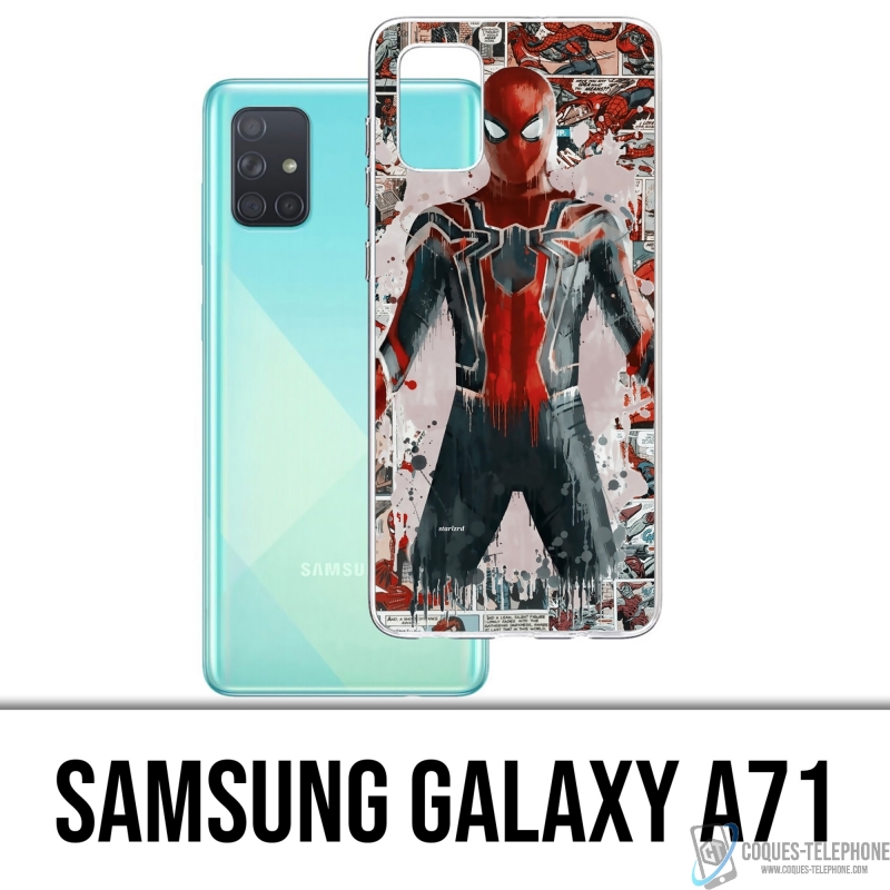 Custodia per Samsung Galaxy A71 - Spiderman Comics Splash