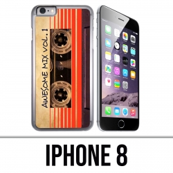 Coque iPhone 8 - Cassette Audio Vintage Gardiens De La Galaxie