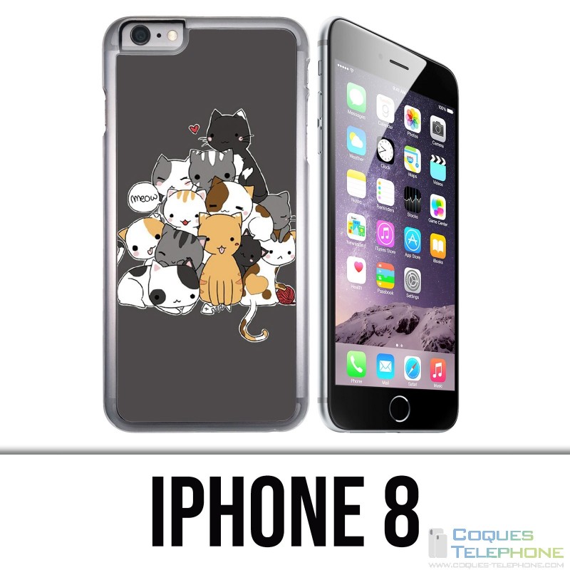 Coque iPhone 8 - Chat Meow