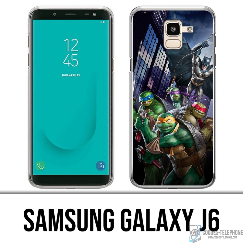 Custodia per Samsung Galaxy J6 - Batman Vs Teenage Mutant Ninja Turtles