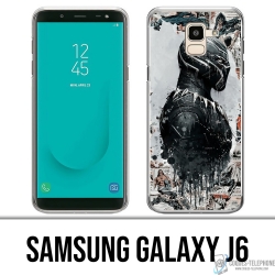 Custodia per Samsung Galaxy J6 - Black Panther Comics Splash