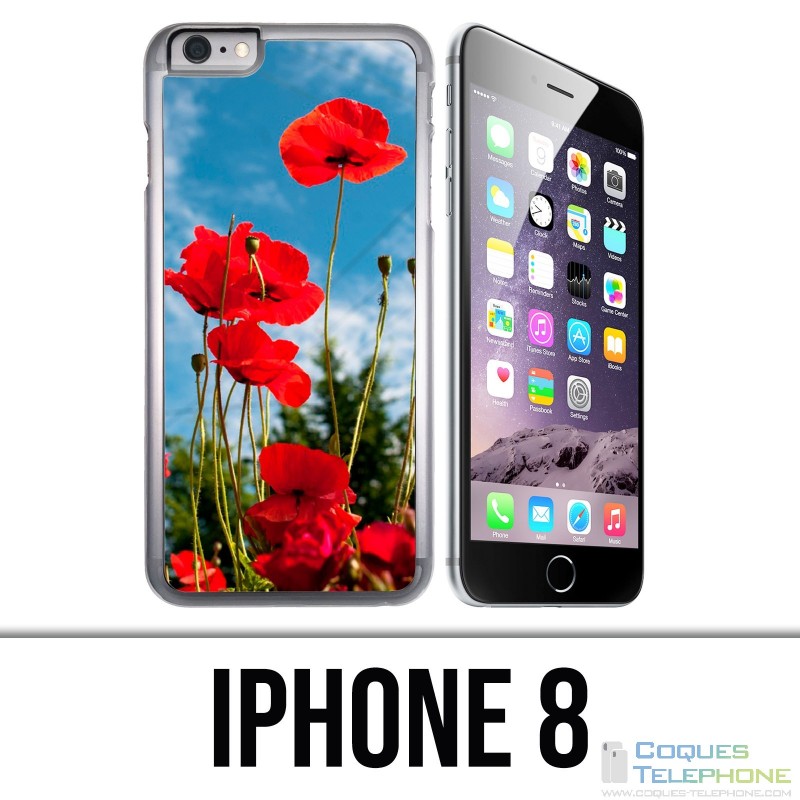 Coque iPhone 8 - Coquelicots 1