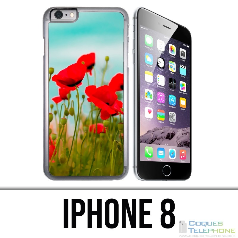 Coque iPhone 8 - Coquelicots 2