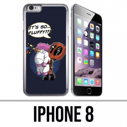 IPhone 8 Fall - Deadpool flaumiges Einhorn