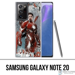 Custodia per Samsung Galaxy Note 20 - Iron Man Comics Splash