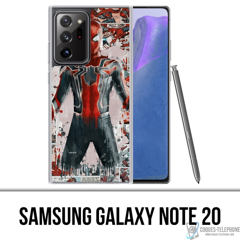 Custodia per Samsung Galaxy Note 20 - Spiderman Comics Splash