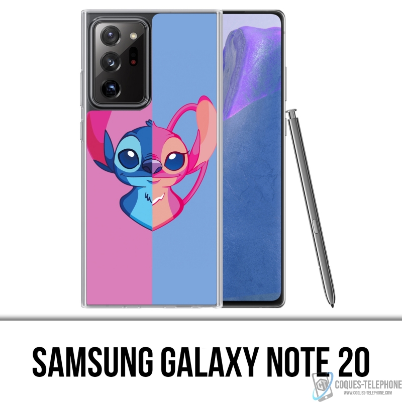 Coque Samsung Galaxy Note 20 - Stitch Angel Coeur Split