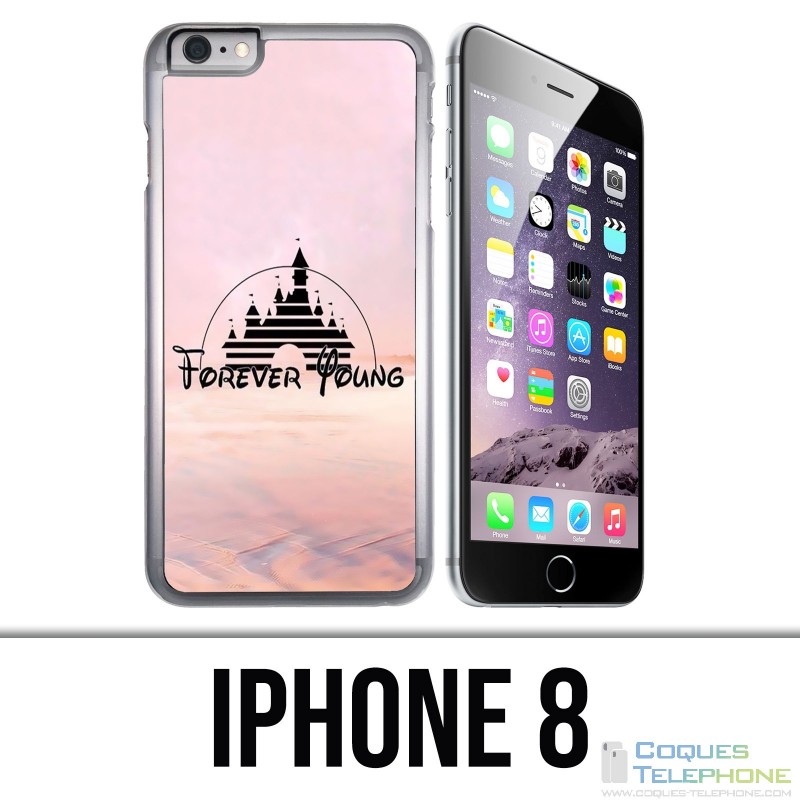 Coque iPhone 8 - Disney Forver Young Illustration