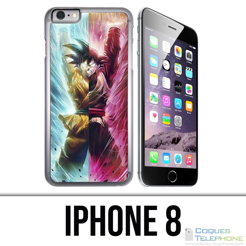 Funda iPhone 8 - Dragon Ball Black Goku Cartoon