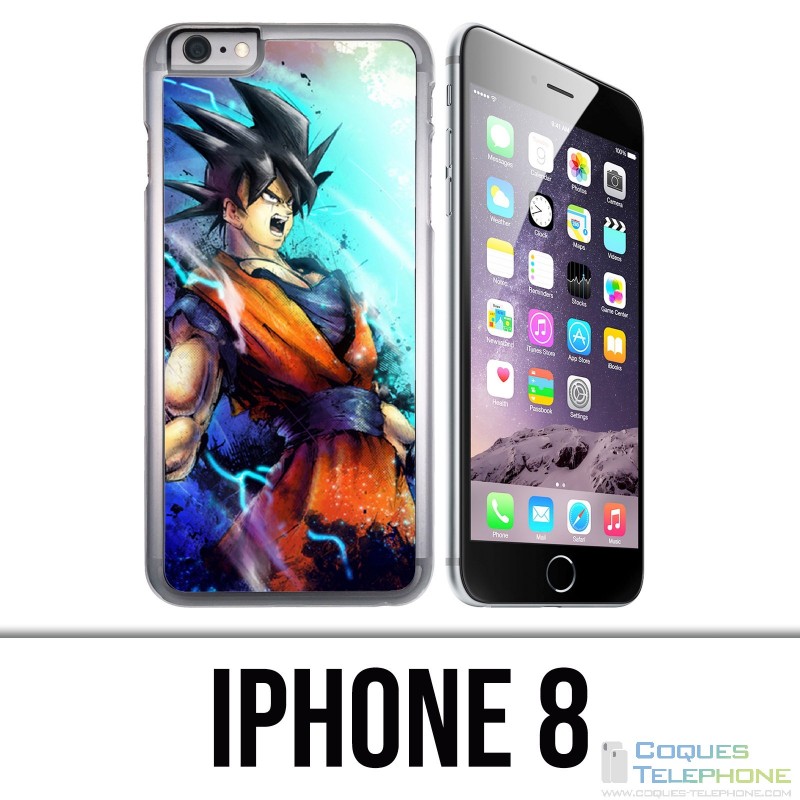 Coque iPhone 8 - Dragon Ball Goku Couleur