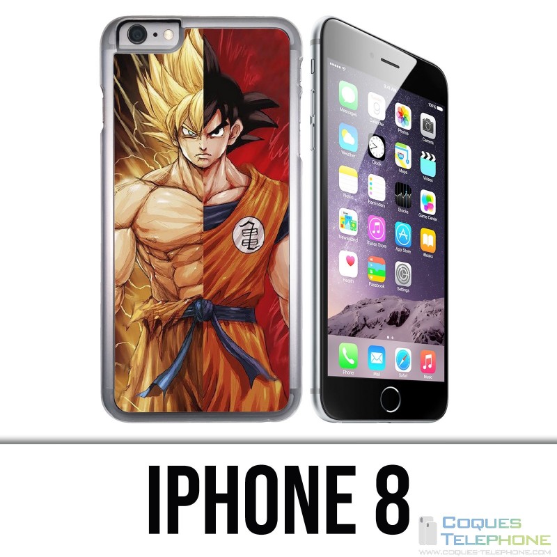 Coque iPhone 8 - Dragon Ball Goku Super Saiyan