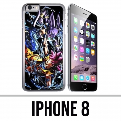 Coque iPhone 8 - Dragon Ball Goku Vs Beerus