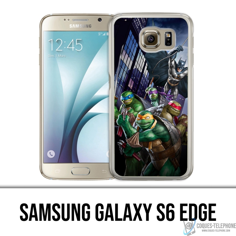 Custodia per Samsung Galaxy S6 edge - Batman vs Teenage Mutant Ninja Turtles
