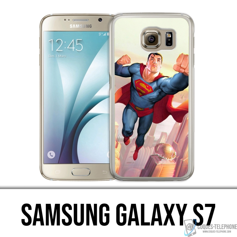 Custodia per Samsung Galaxy S7 - Superman Man Of Tomorrow