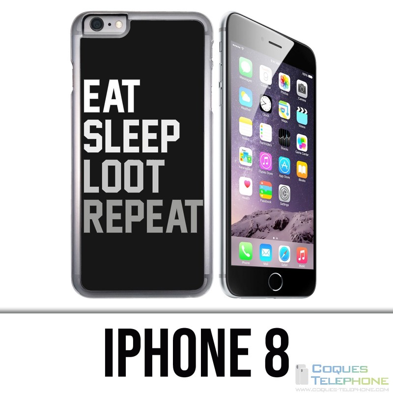 Custodia per iPhone 8 - Eat Sleep Loot Repeat