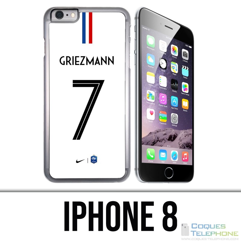 Custodia per iPhone 8 - Calcio Francia Maillot Griezmann