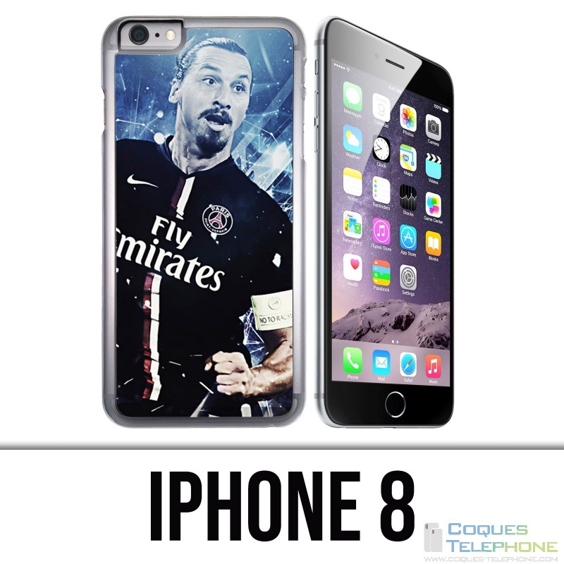 Coque iPhone 8 - Football Zlatan Psg