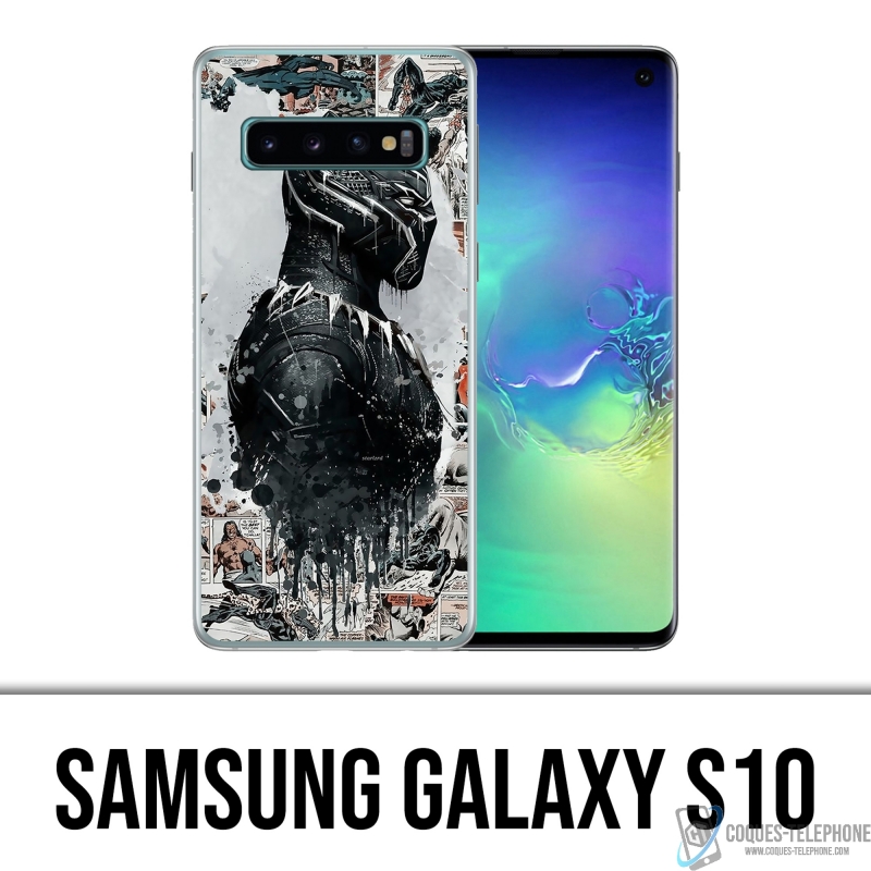 Samsung Galaxy S10 Case - Black Panther Comics Splash