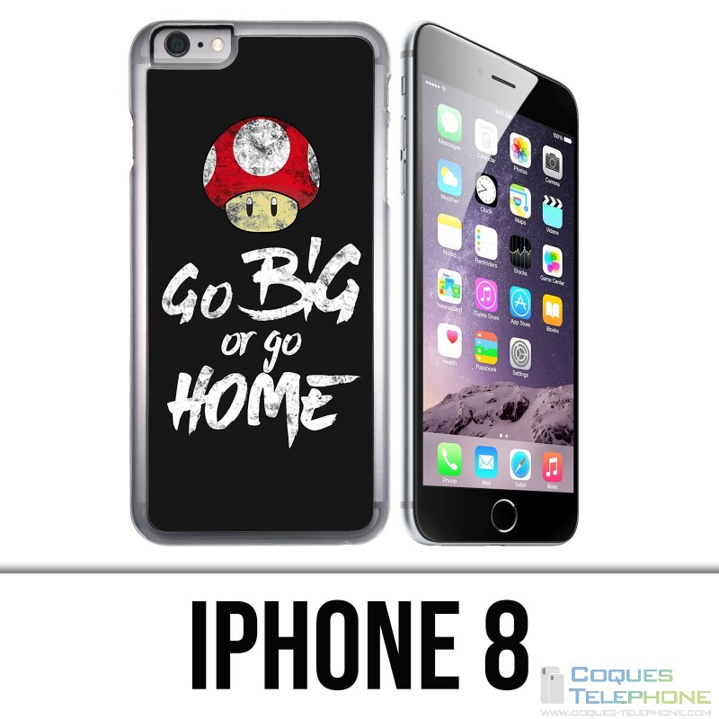 Coque iPhone 8 - Go Big Or Go Home Musculation