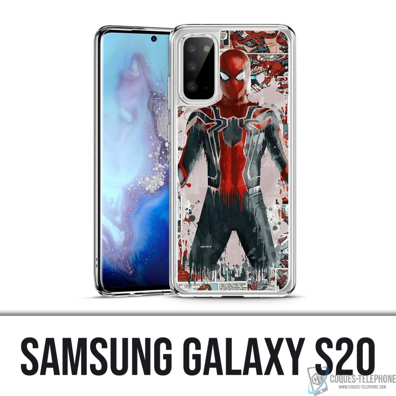 Funda Samsung Galaxy S20 - Spiderman Comics Splash