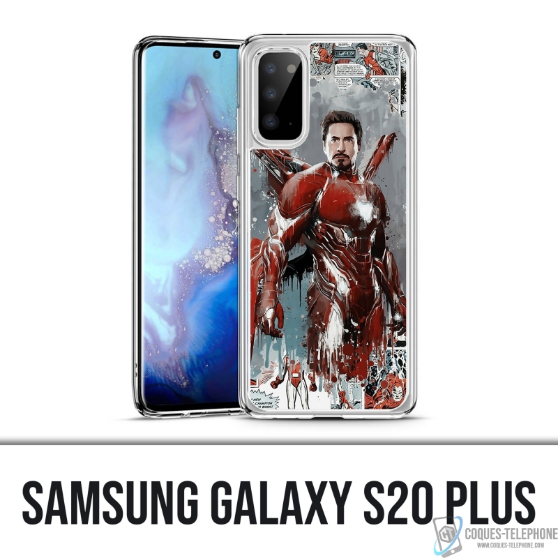 Samsung Galaxy S20 Plus Case - Iron Man Comics Splash