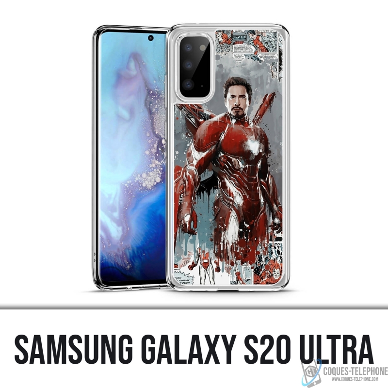 Custodia per Samsung Galaxy S20 Ultra - Iron Man Comics Splash