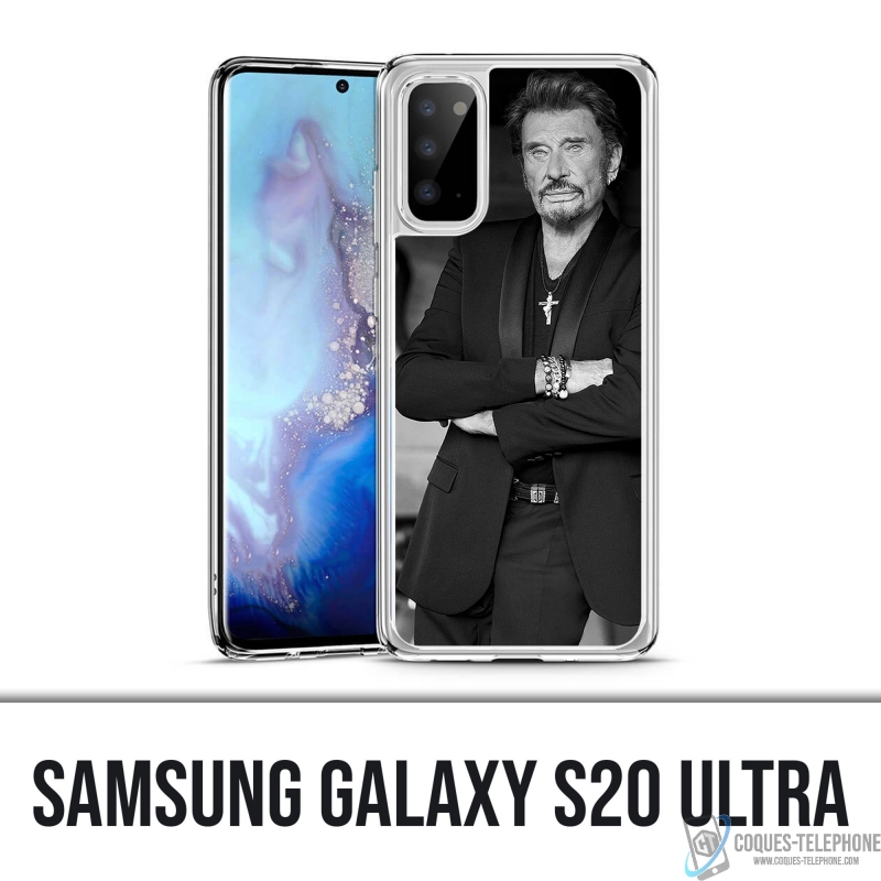 Custodia per Samsung Galaxy S20 Ultra - Johnny Hallyday nero bianco