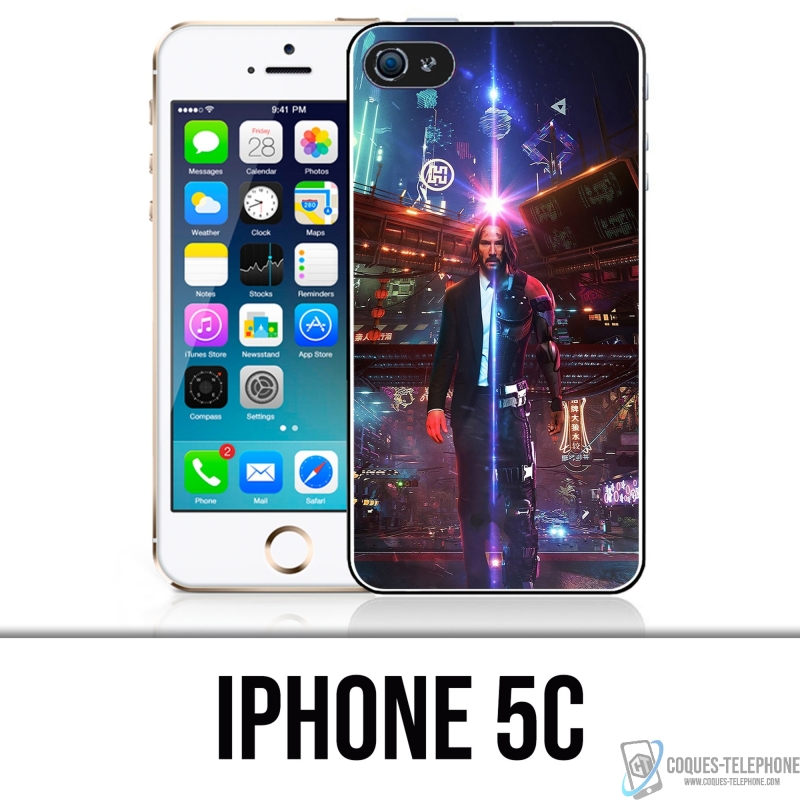 Custodia per iPhone 5C - John Wick X Cyberpunk