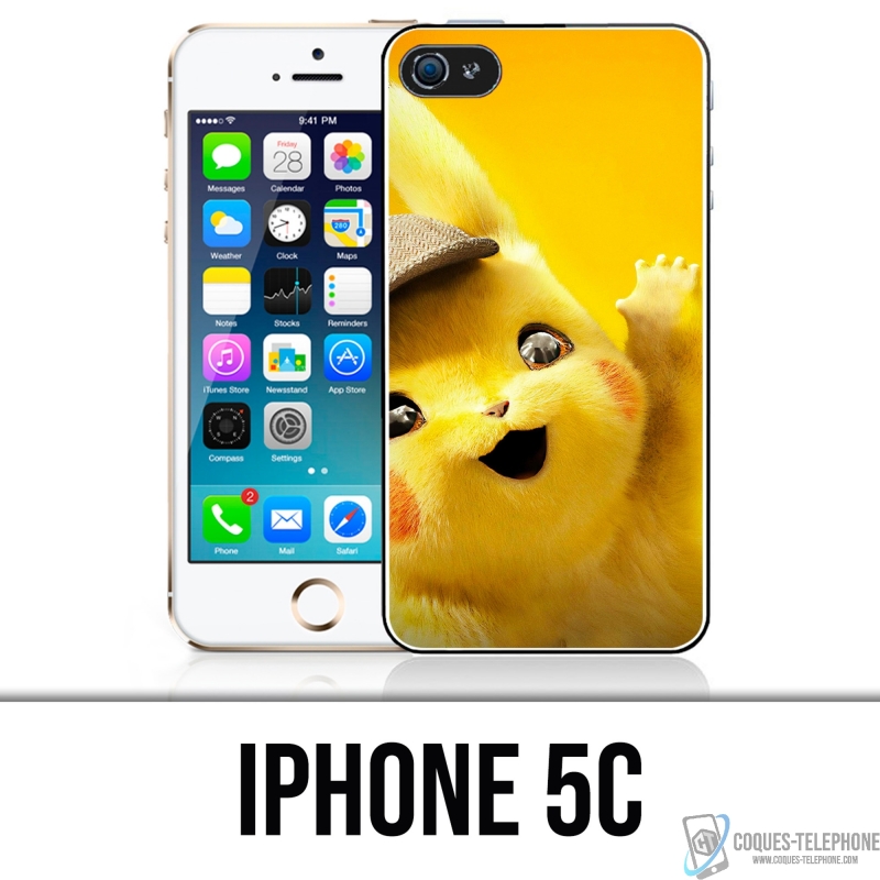 Coque iPhone 5C - Pikachu Detective